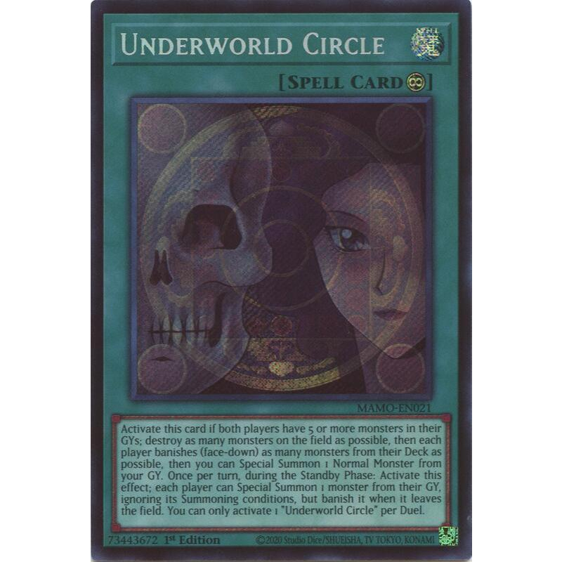 [ Bài Yugioh Chính Hãng ] Underworld Circle - MAMO-EN021 - Secret Rare