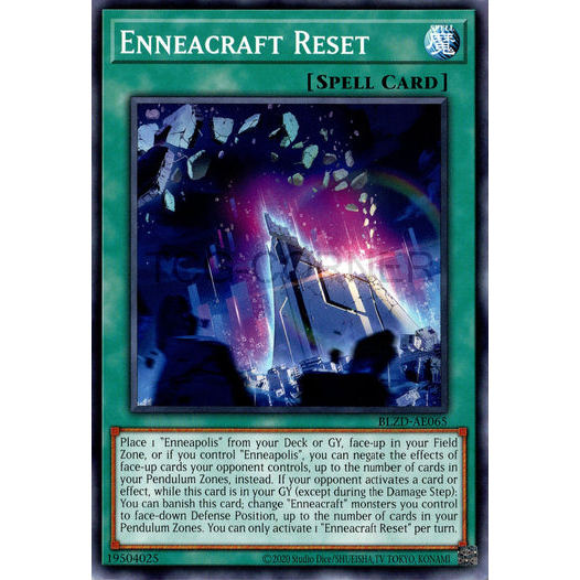 [ Bài Yugioh Chính Hãng ] BLZD-AE065 Enneacraft Reset - Common