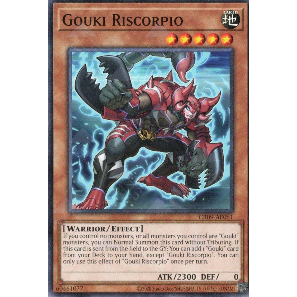 [ Bài Yugioh Chính Hãng ] CR09-AE051 Gouki Riscorpio - Common