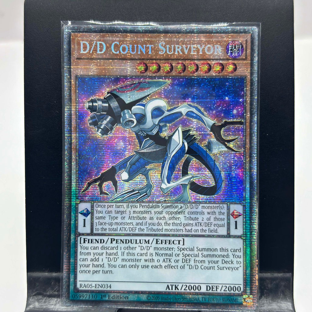 [ Bài Yugioh Chính Hãng ] D/D Count Surveyor - RA05-EN034 - Starlight Rare