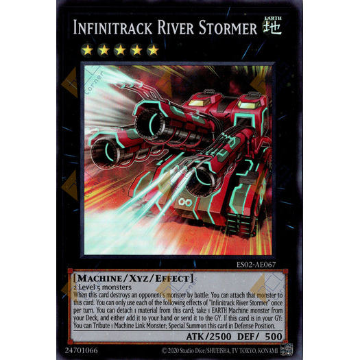 [ Bài Yugioh Chính Hãng ] ES02-AE067 Infinitrack River Stormer - Super Rare