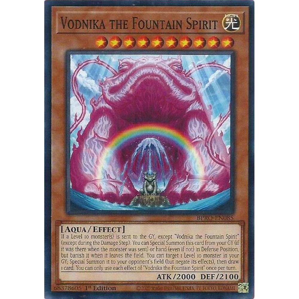 [ Bài Yugioh Chính Hãng ]  Vodnika the Fountain Spirit - BPRO-EN085 - Common 1st Edition