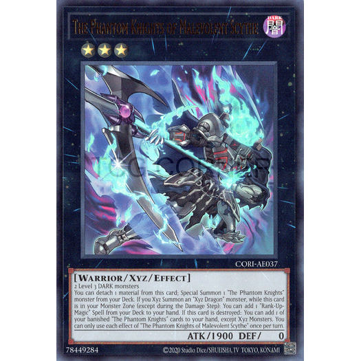 [ Bài Yugioh Chính Hãng ] CORI-AE037 The Phantom Knights of Malevolent Scythe - Ultra Rare