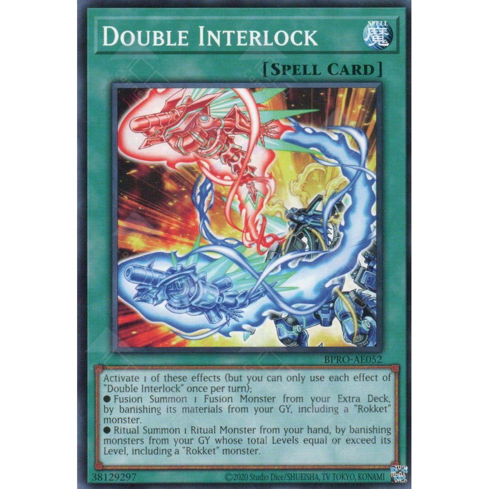 [ Bài Yugioh Chính Hãng ] BPRO-AE052 Double Interlock - Common