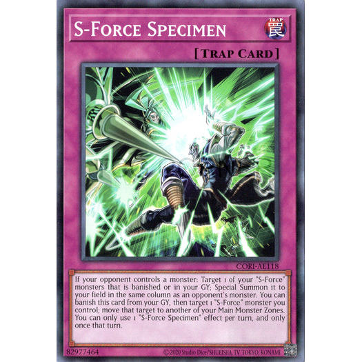[ Bài Yugioh Chính Hãng ] CORI-AE118 S-Force Specimen - Common
