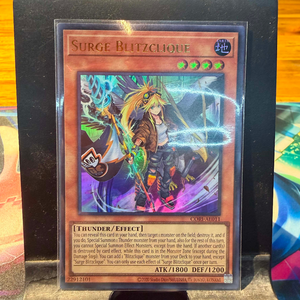[ Bài Yugioh Chính Hãng ] CORI-AE011 Surge Blitzclique - Ultra Rare