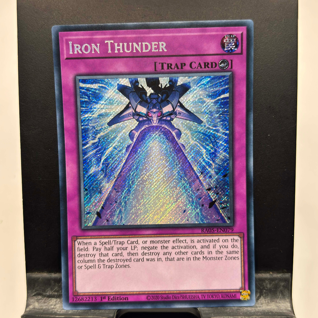 [ Bài Yugioh Chính Hãng ] Iron Thunder - RA05-EN079 - Super/Ultra/Secret