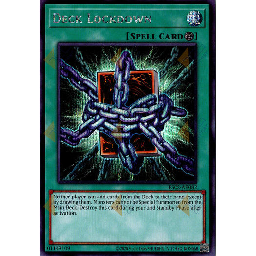 [ Bài Yugioh Chính Hãng ] ES02-AE082 Deck Lockdown - Secret Rare