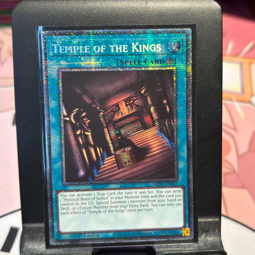 [ Bài Yugioh Chính Hãng ] Temple of the Kings - MP25-EN017 - Starlight Rare 1st Edition