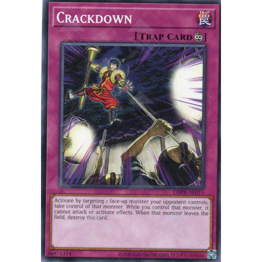 [ Bài Yugioh Chính Hãng ] DBPR-AE015 Crackdown - Common