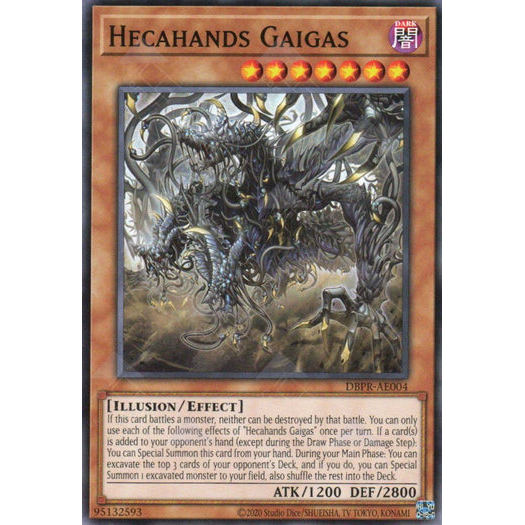 [ Bài Yugioh Chính Hãng ] DBPR-AE004 Hecahands Gaigas - Common
