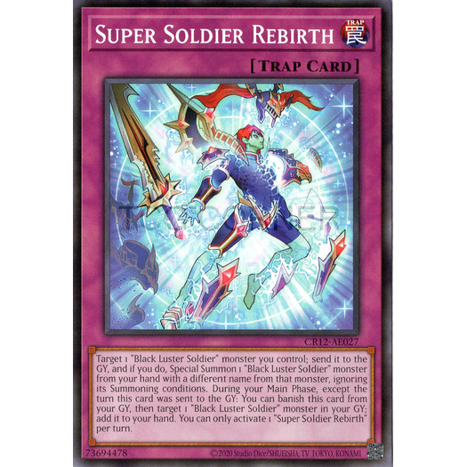 [ Bài Yugioh Chính Hãng ] CR12-AE027 Super Soldier Rebirth - Common