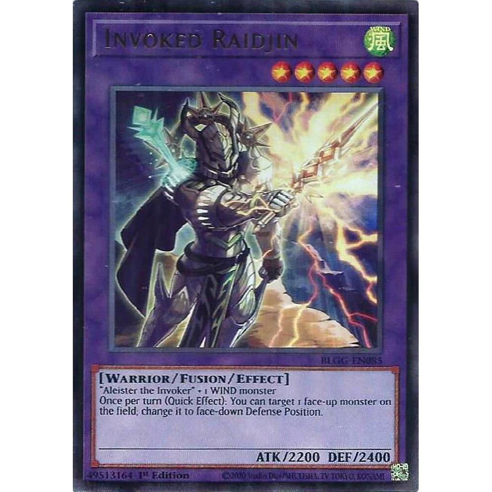 [ Bài Yugioh Chính Hãng ] Invoked Raidjin - BLGG-EN085 - Ultra Rare