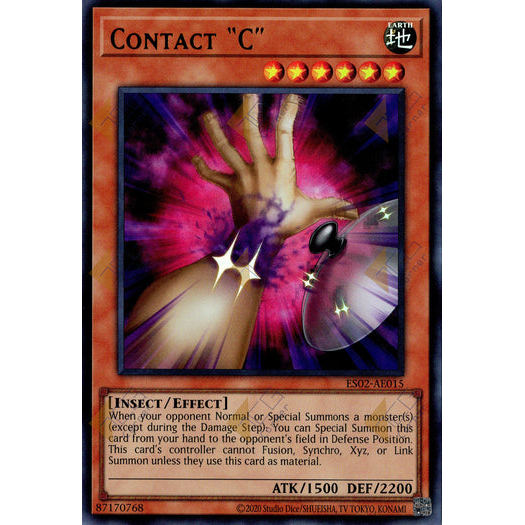[ Bài Yugioh Chính Hãng ] ES02-AE015 Contact 