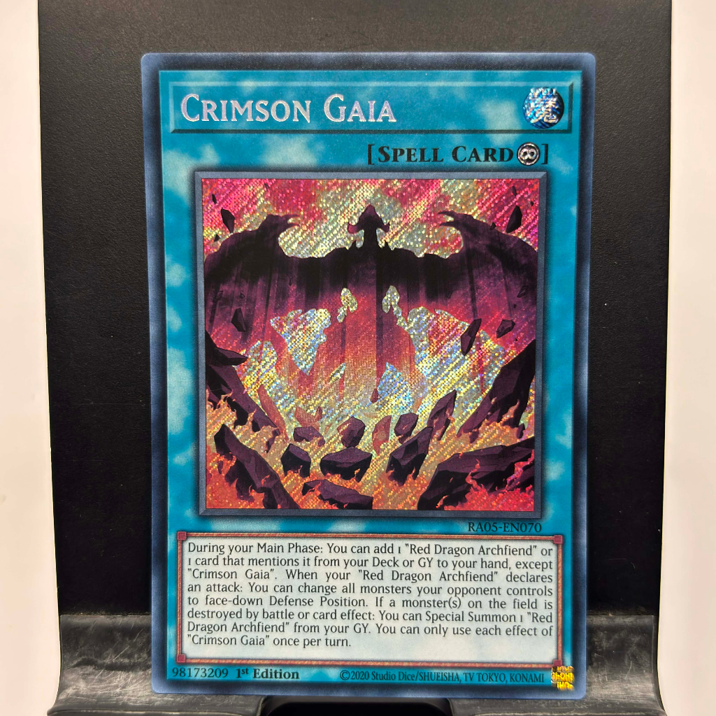 [ Bài Yugioh Chính Hãng ] Crimson Gaia - RA05-EN070 - Super/Ultra/Secret