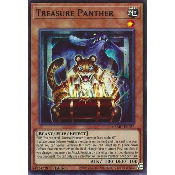 [ Bài Yugioh Chính Hãng ] Treasure Panther - MZMU-EN053 - Super Rare 1st Edition