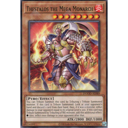 [ Bài Yugioh Chính Hãng ] DOOD-AE089 Thestalos the Mega Monarch - Rare