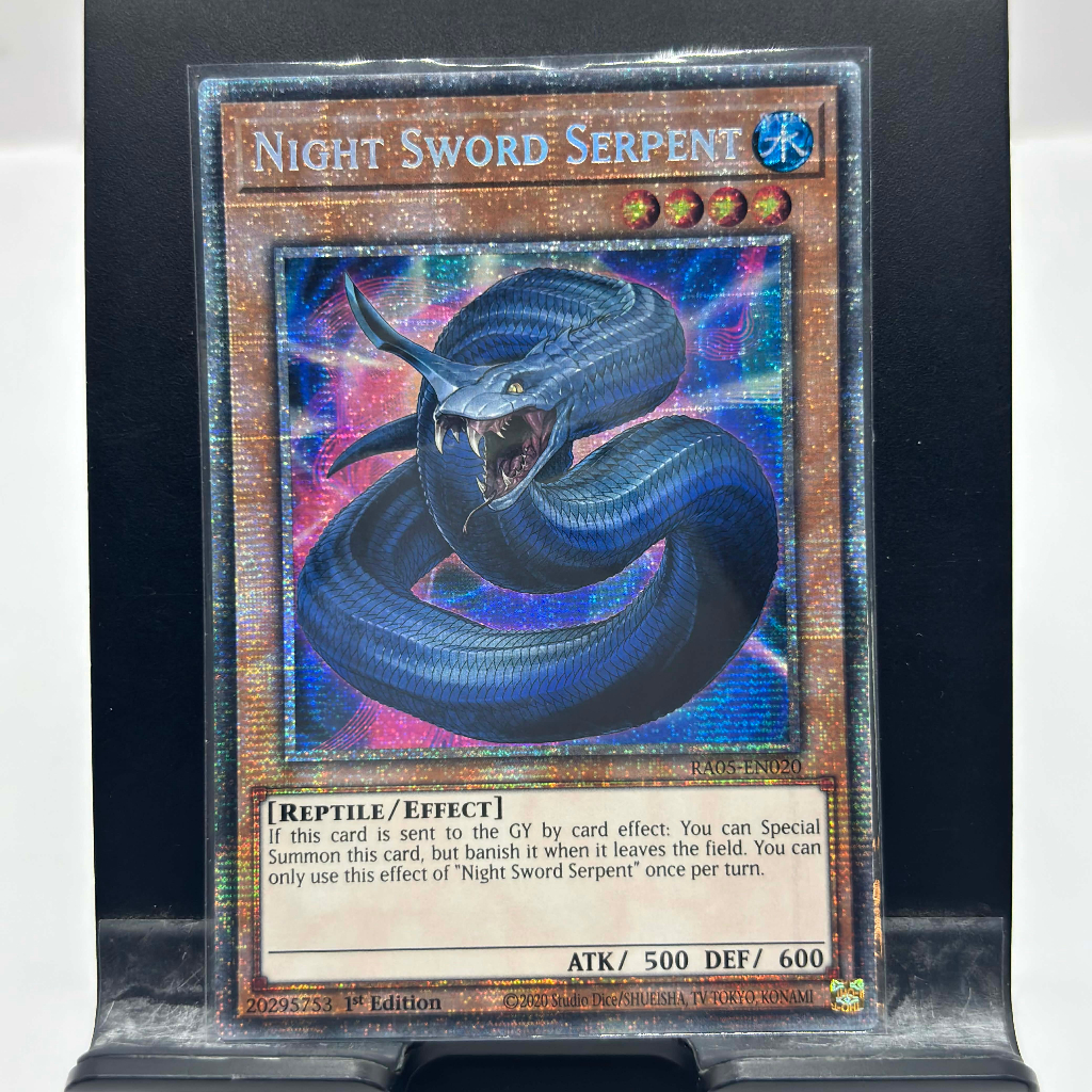 [ Bài Yugioh Chính Hãng ] Night Sword Serpent - RA05-EN020 - Starlight Rare