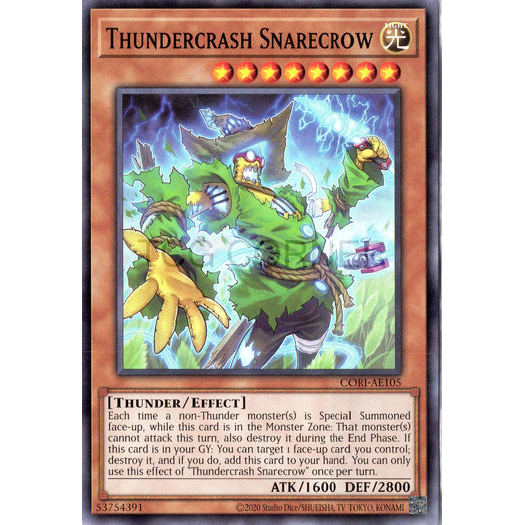 [ Bài Yugioh Chính Hãng ] CORI-AE105 Thundercrash Snarecrow - Common