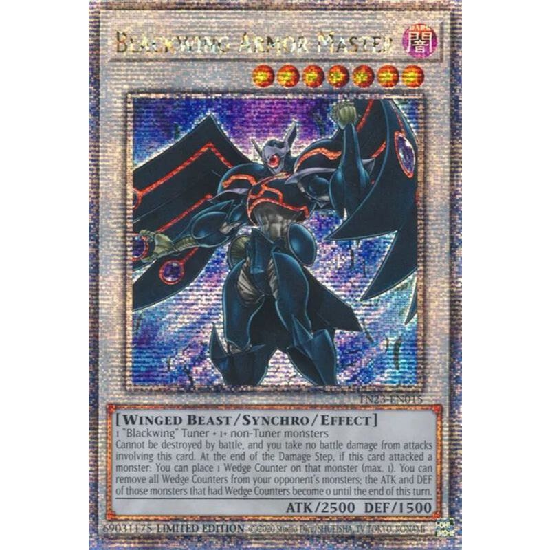 [ Bài Yugioh Chính Hãng ] Blackwing Armor Master - TN23-EN015 - Quarter Century Secret Rare