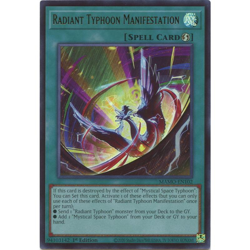 [ Bài Yugioh Chính Hãng ] Radiant Typhoon Manifestation - MAMO-EN102 - Ultra Rare