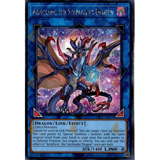[ Bài Yugioh Chính Hãng ] ES02-AE074 Armillyre, the Starleader Dragon - Secret Rare