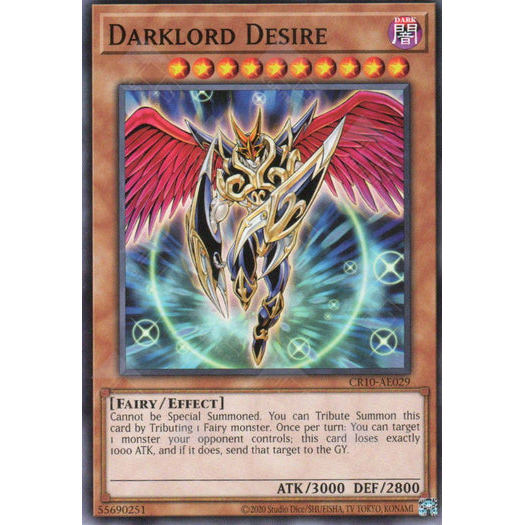 [ Bài Yugioh Chính Hãng ] CR10-AE029 Darklord Desire - Common