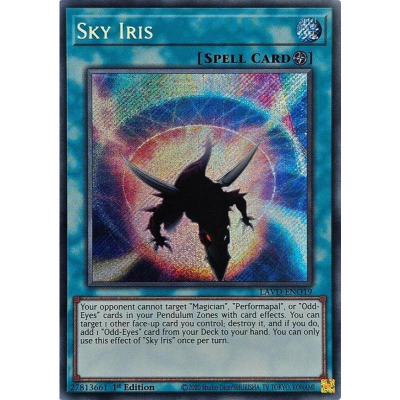 [ Bài Yugioh Chính Hãng ] Sky Iris - LAVD-ENO19 - Secret Rare