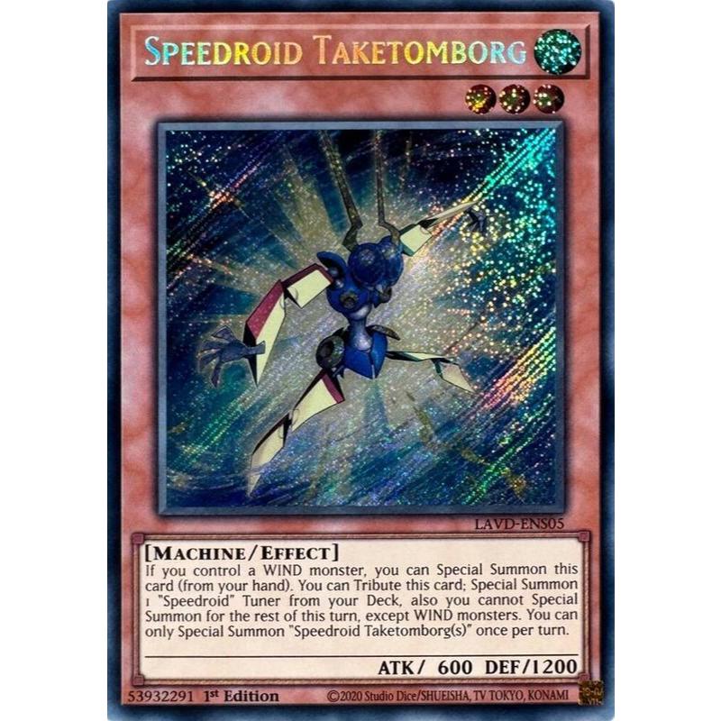[ Bài Yugioh Chính Hãng ] Speedroid Taketomborg - LAVD-ENS05 - Secret Rare