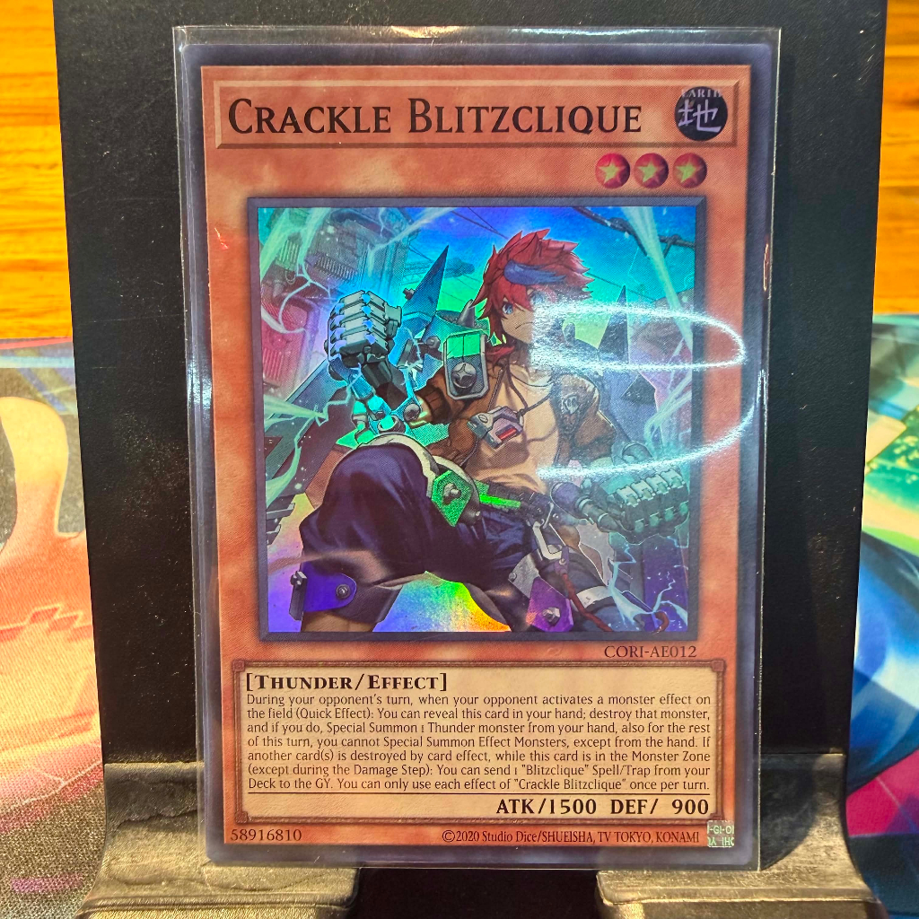 [ Bài Yugioh Chính Hãng ] CORI-AE012 Crackle Blitzclique - Super Rare