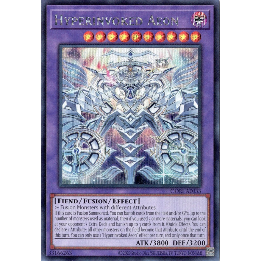 [ Bài Yugioh Chính Hãng ] CORI-AE033 Hyperinvoked Aeon (SER)