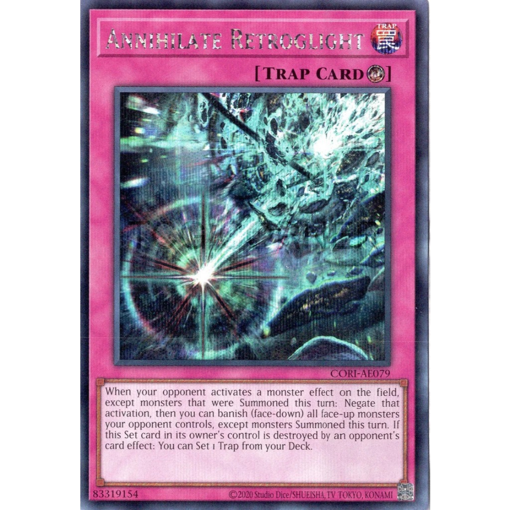 [ Bài Yugioh Chính Hãng ] CORI-AE079 Annihilate Retroglight (SER)