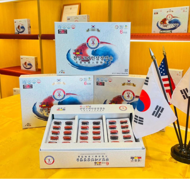 Thiên Sâm Chính Phủ Hàn Quốc 550mg x 120 Viên