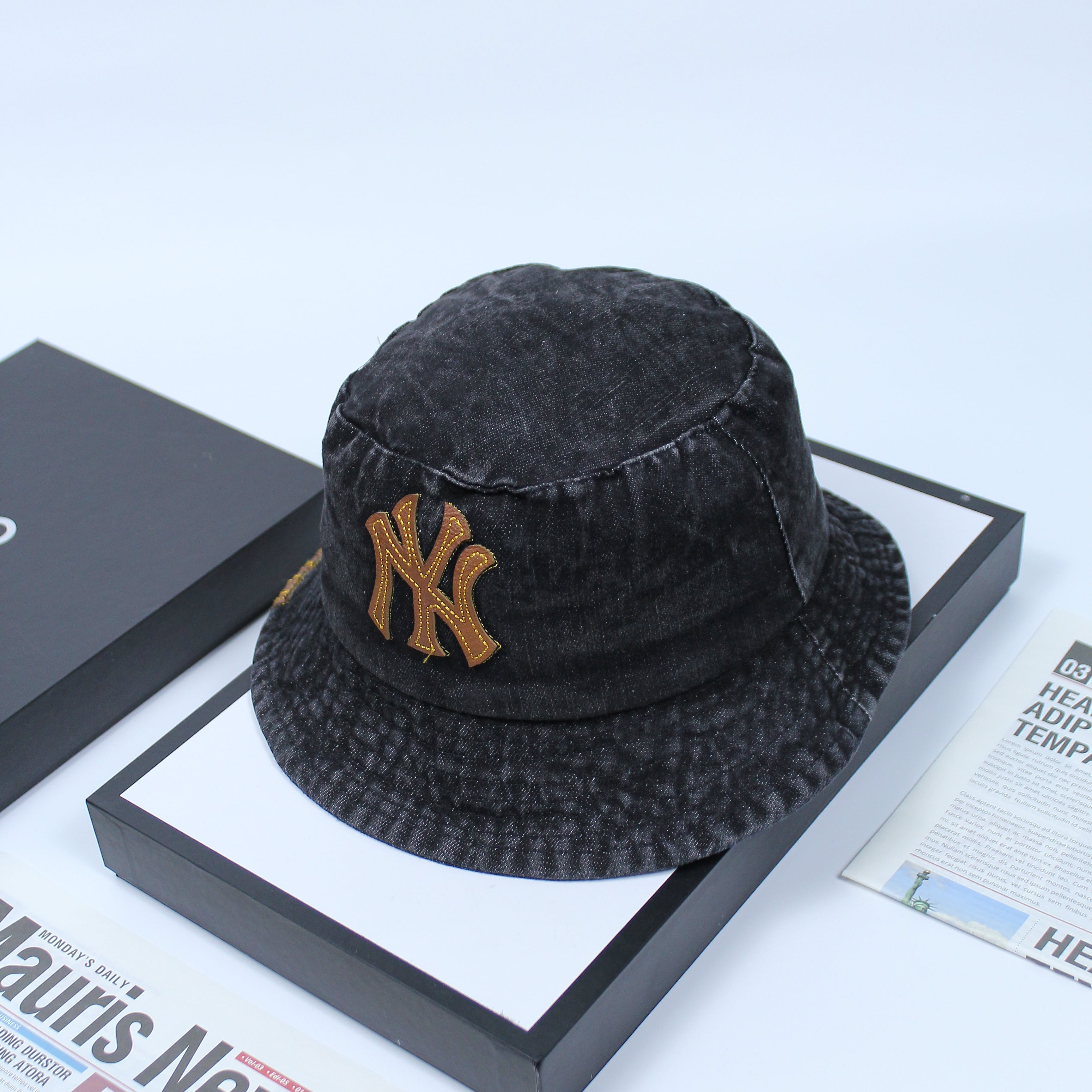 Nón Bucket, Nón Vành NY Đen - B01
