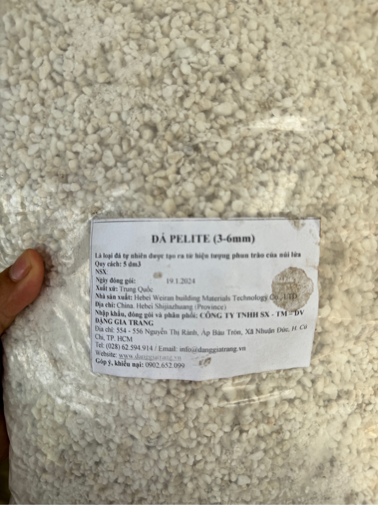 Đá Perlite 5 lít - 10 lít