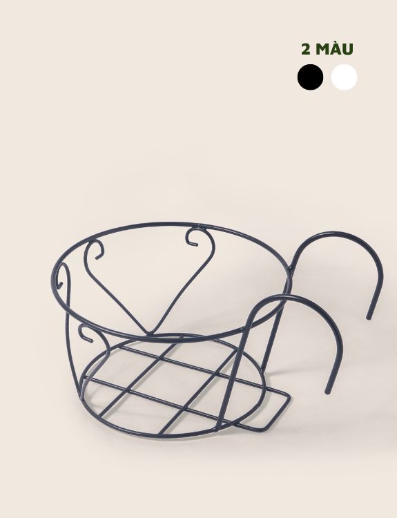 Giỏ sắt treo ban công