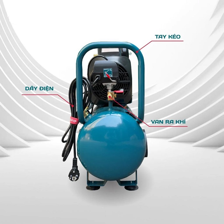 Máy Nén Khí Đầu Liền 2 Tụ Nakawa 2.5HP NK-2T2530PRO 30L