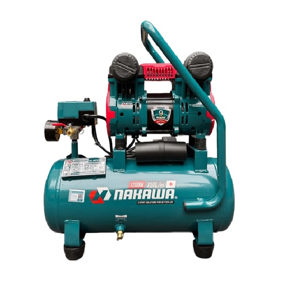 Máy Nén Khí Không Dầu Nakawa 1200W NKBH1615E 15L