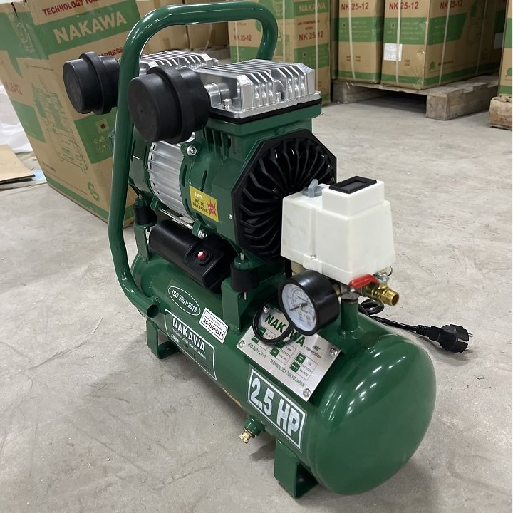 Máy Nén Khí Không Dầu Nakawa 2.5HP 12L NK 25-12