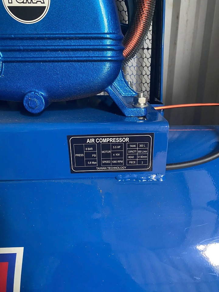 Máy Nén Khí Dây Đai Puma 5.5HP 300L 3 Pha