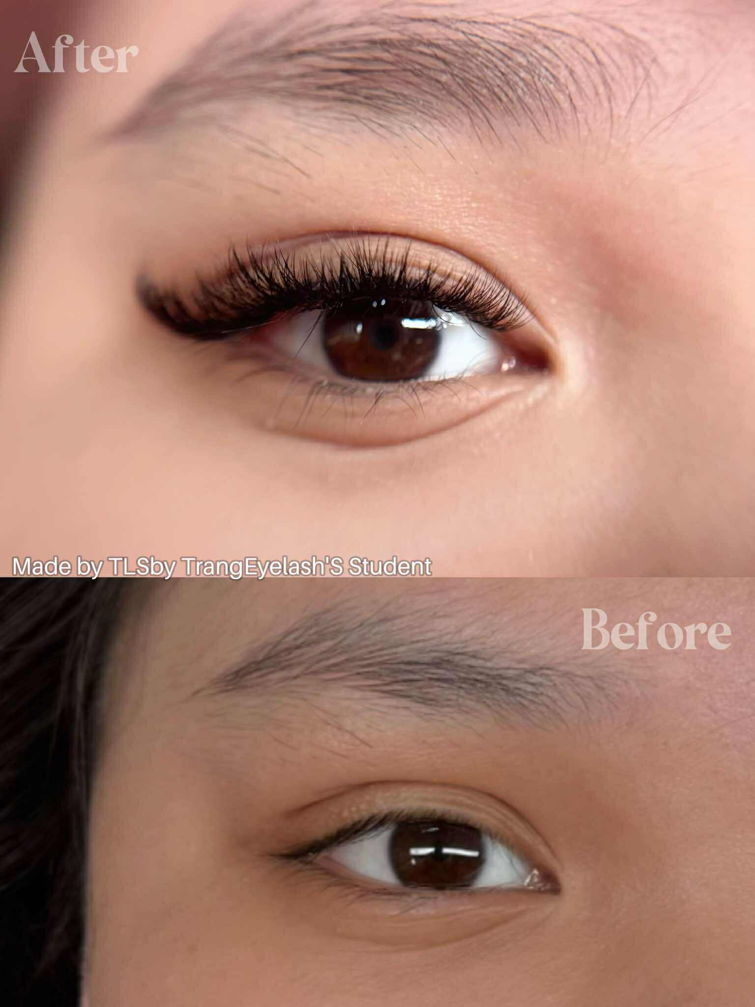 Học nối mi cùng học viên The Lash Space by Trang Eyelash