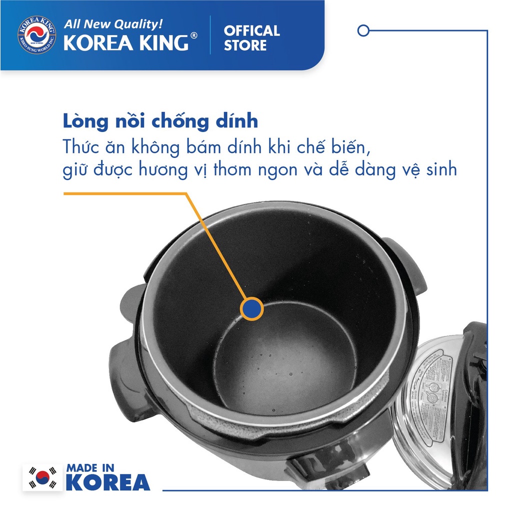 Nồi áp suất điện Korea King PEPC-60STSN