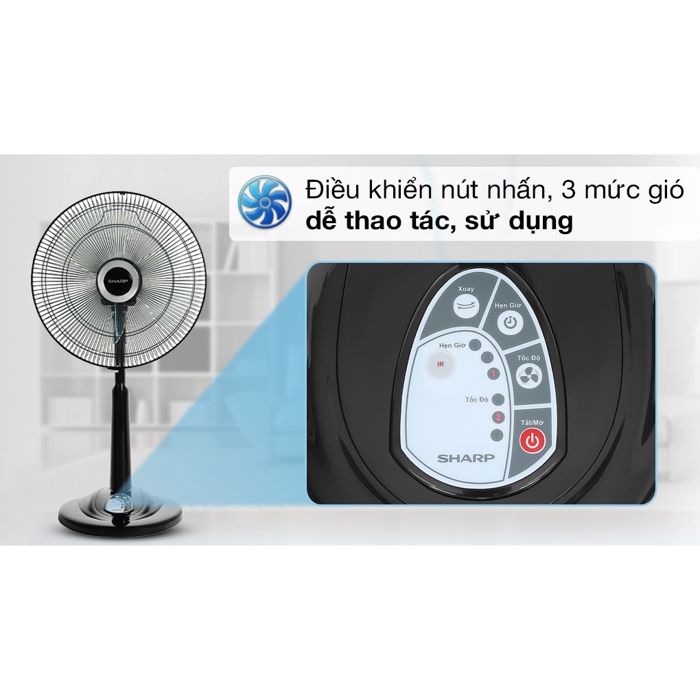 Quạt lửng Sharp PJ-L40RV-DG