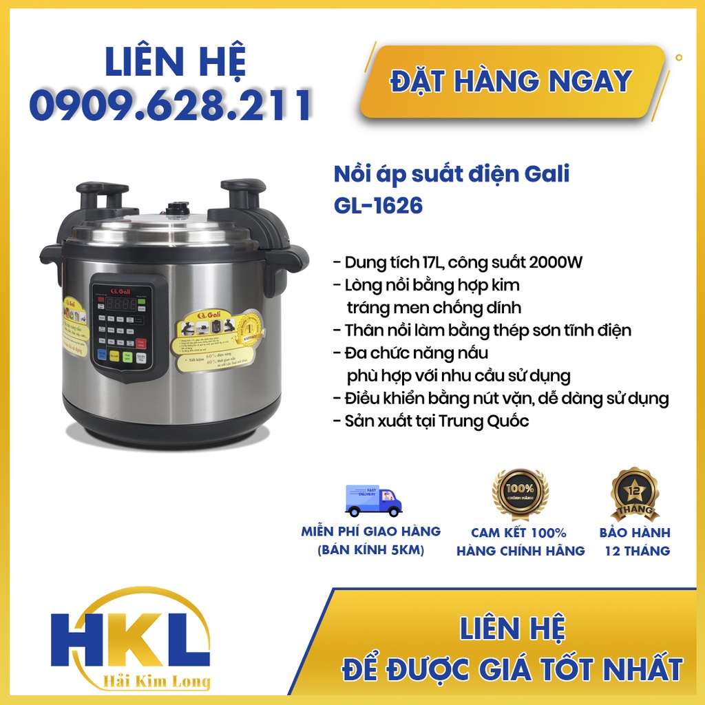 Nồi áp suất điện Gali GL-1626