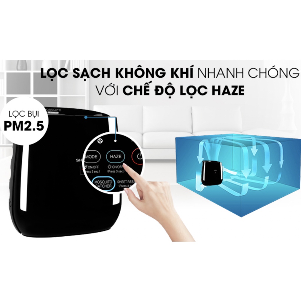 Máy lọc không khí Sharp FP-JM30V-B,hàng chính hãng, bảo hành 1 năm,chức năng bắt muỗi,mới 100%