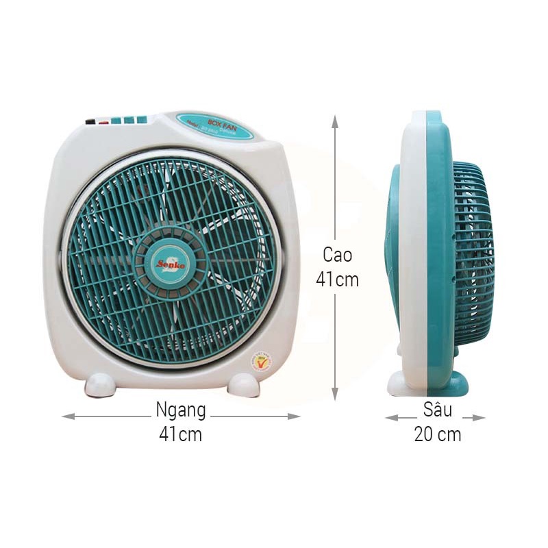 Quạt bàn đảo 3 tấc chuyển hướng điện Senko BD1010