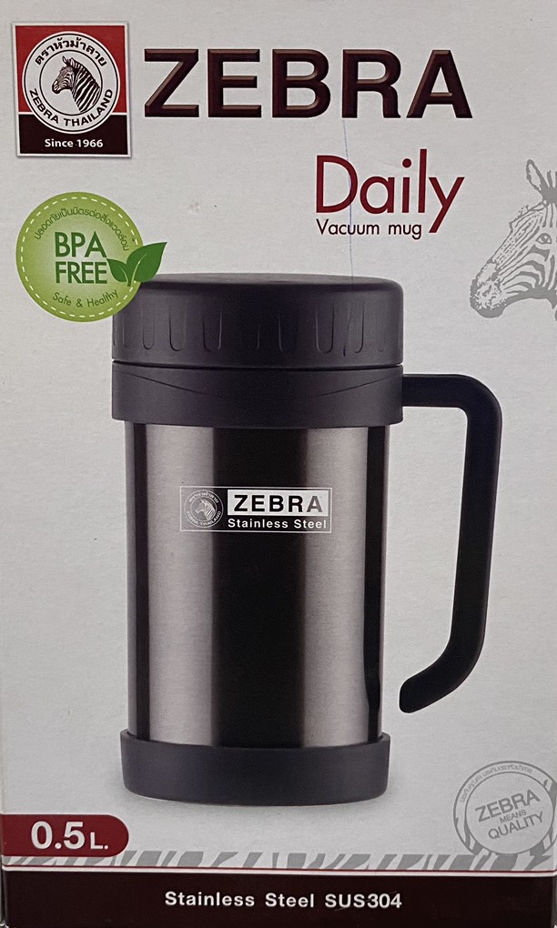 Cốc giữ nhiệt 0.5l Zebra Thailand Daily 112901