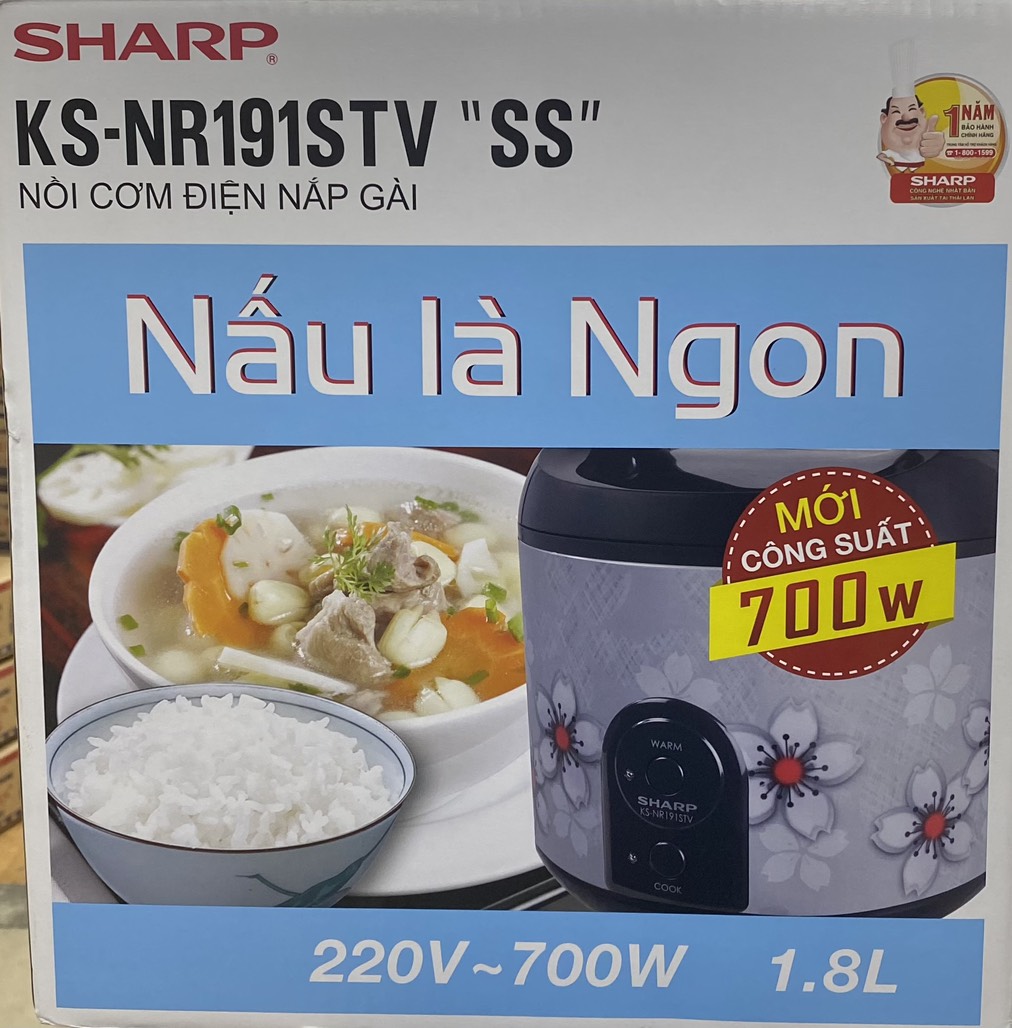 Nồi cơm nắp gài KS-NR191STV "SS"