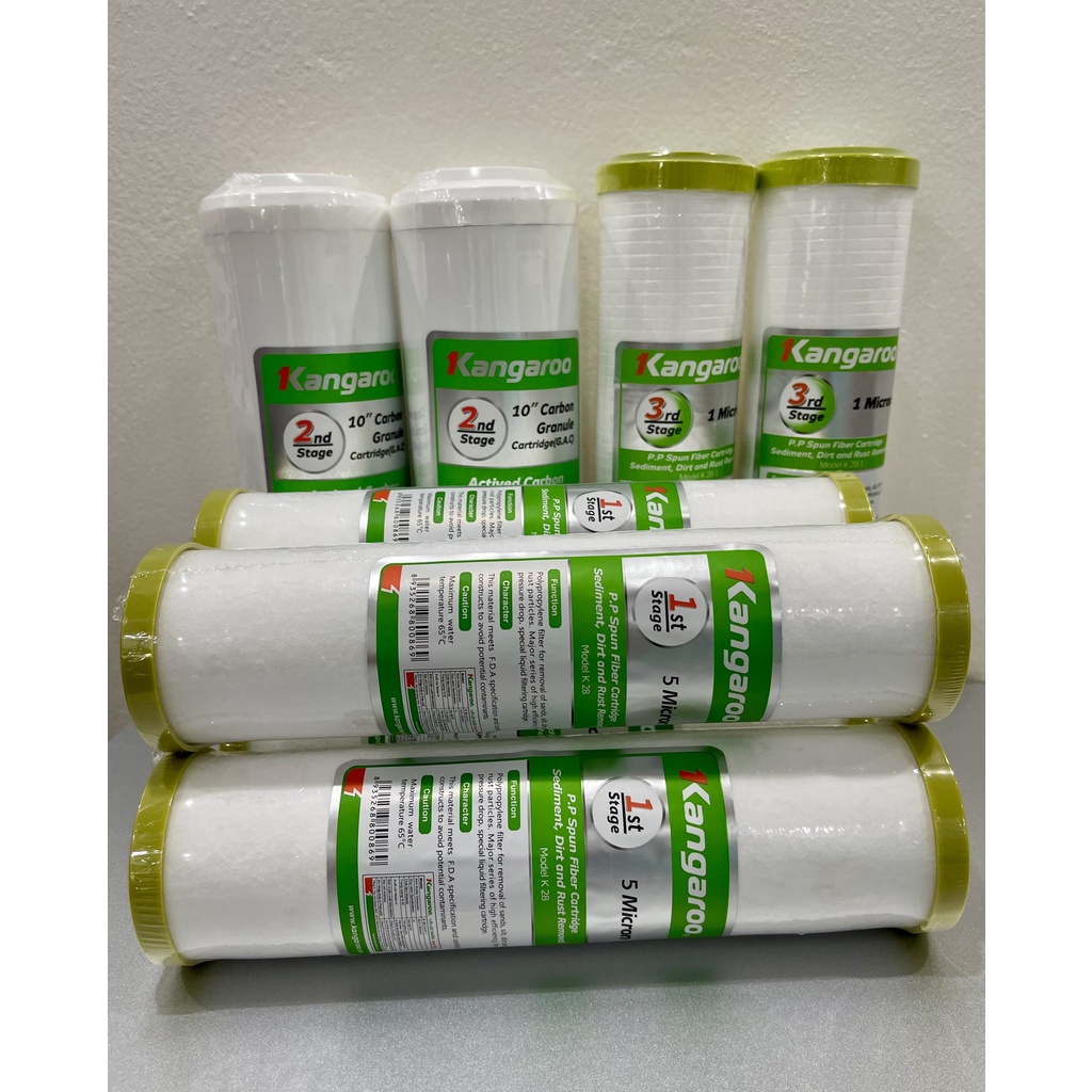 Bộ lõi lọc nước Kangaroo số 1, 2, 3