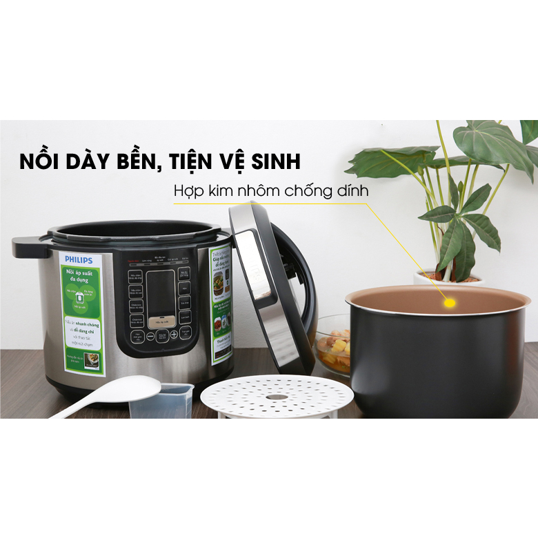 Nồi áp suất điện Philips HD2137/65 6 lít